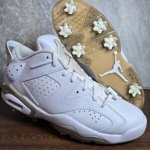 Nike Air Jordan 6 Retro Low Golf ‘White/Khaki Band’ Men’s Size 11 DV1376-100
